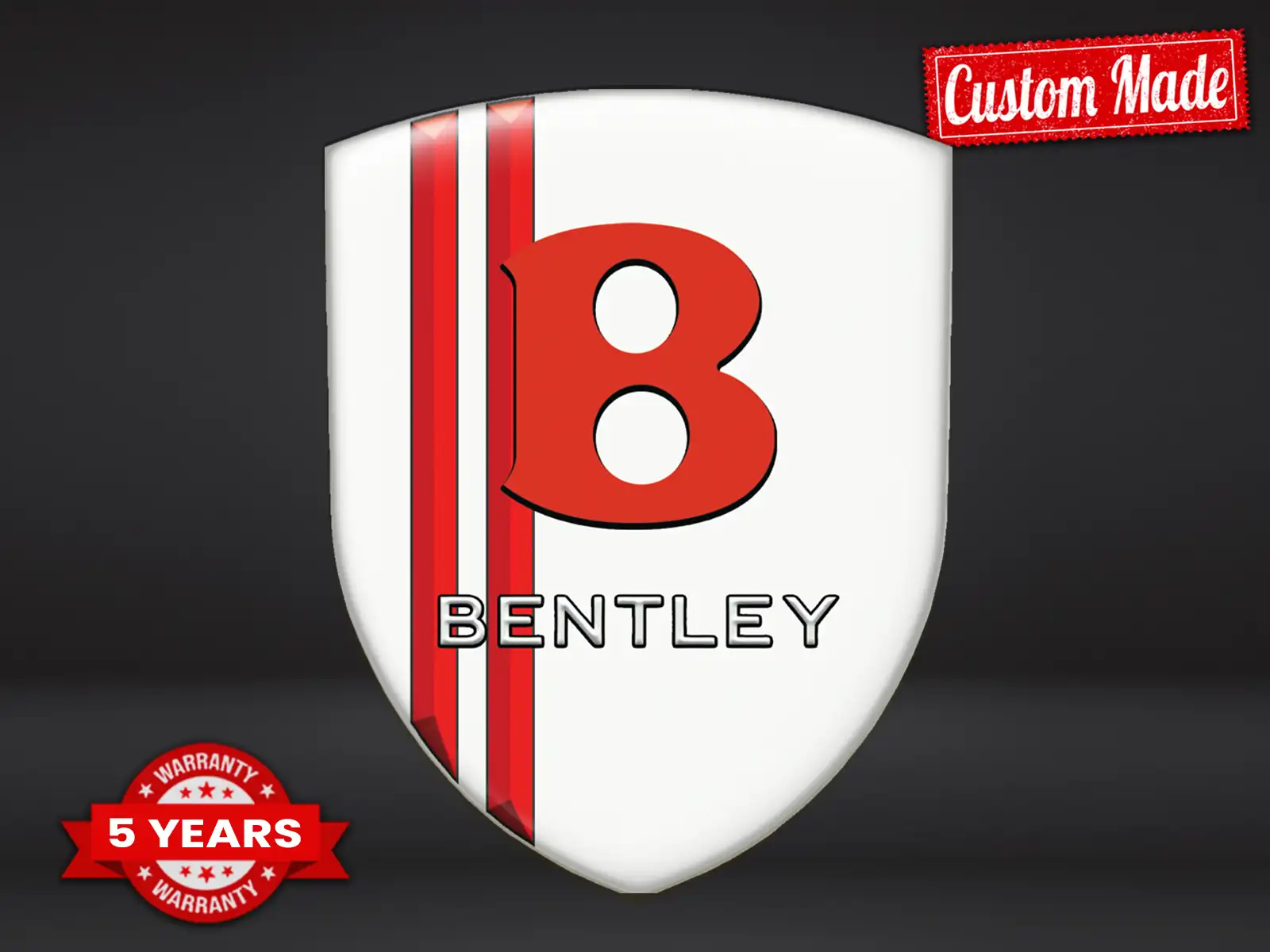 Bentley Personalized Car Emblems Elite Modern Look Robust